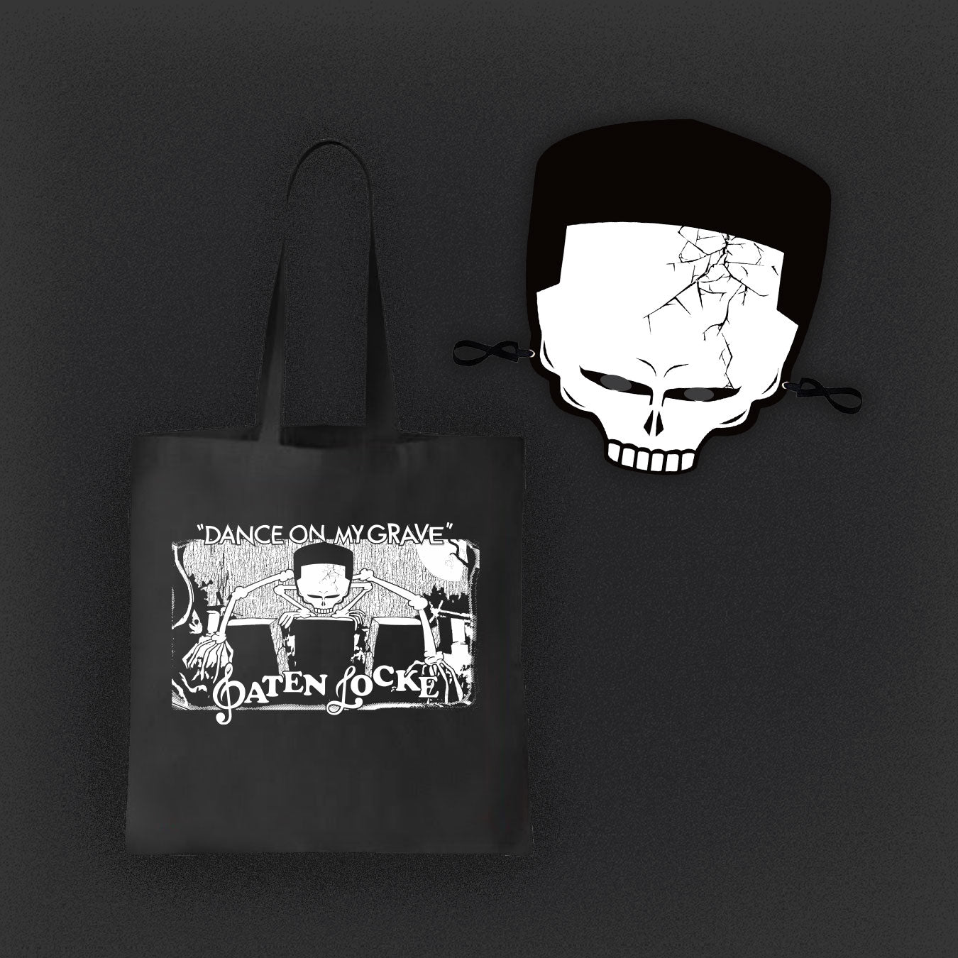 P Locke 'Skull' Mask & Tote Bag